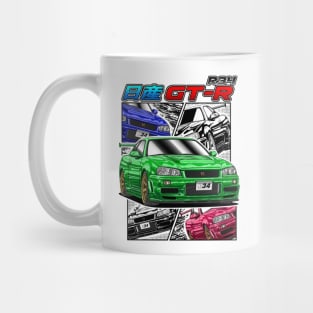 JDM Legend Nissan Skyline GTR R34 Mug